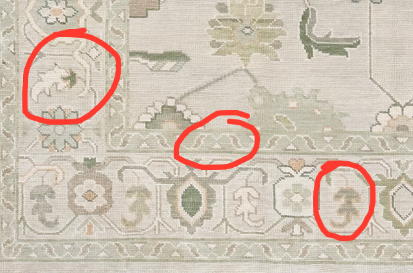 Custom rug (SAMPLE) 2x2 more rounded!