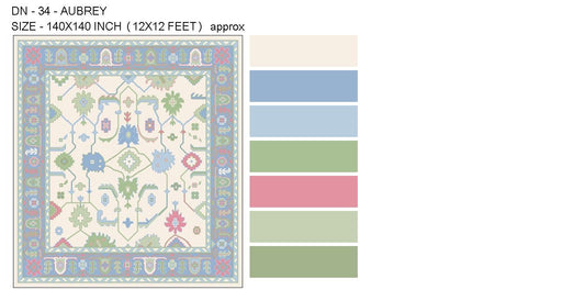 1.6x1.6 feet Custom Rug Sample - Exactly same color as per CAD (Copy)